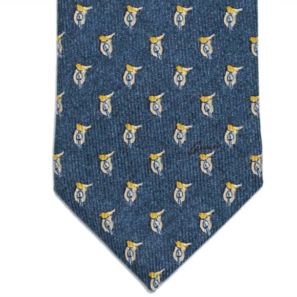 GUCCI TIE SIGNATURE LOGO SADDLE PRINT SILK 358879 NEW AUTH - Picture 1 of 6